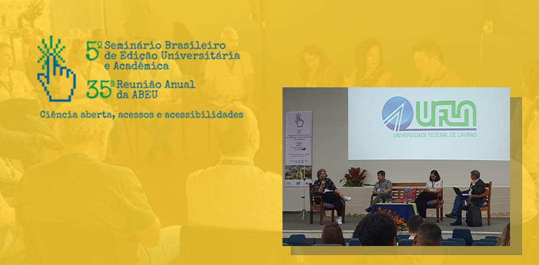 Banner de noticia: Editora UEMG no 5º Seminário Brasileiro de Edição Universitária e Acadêmica