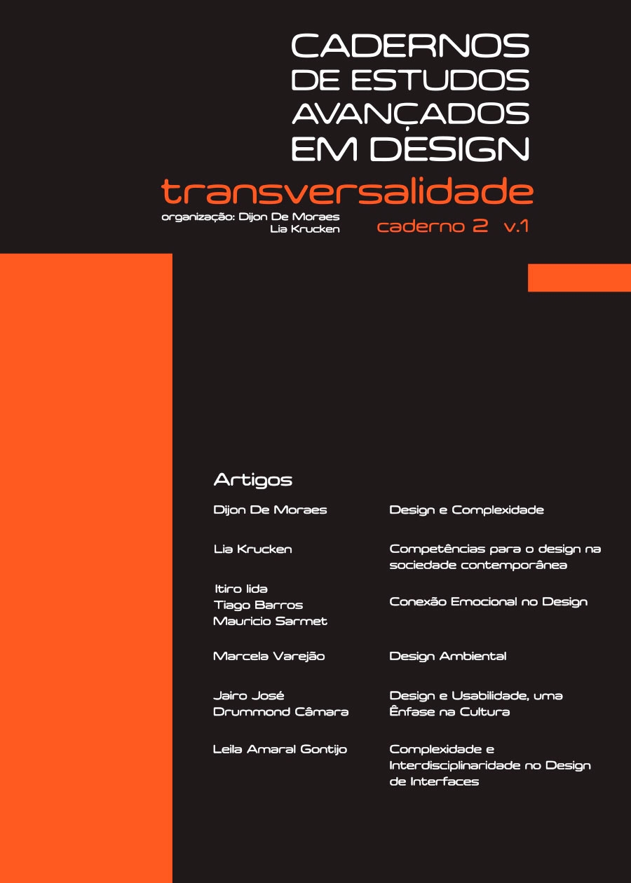 Cadernos de Estudos Avançados em Design: Transversalidade – VOL. 1